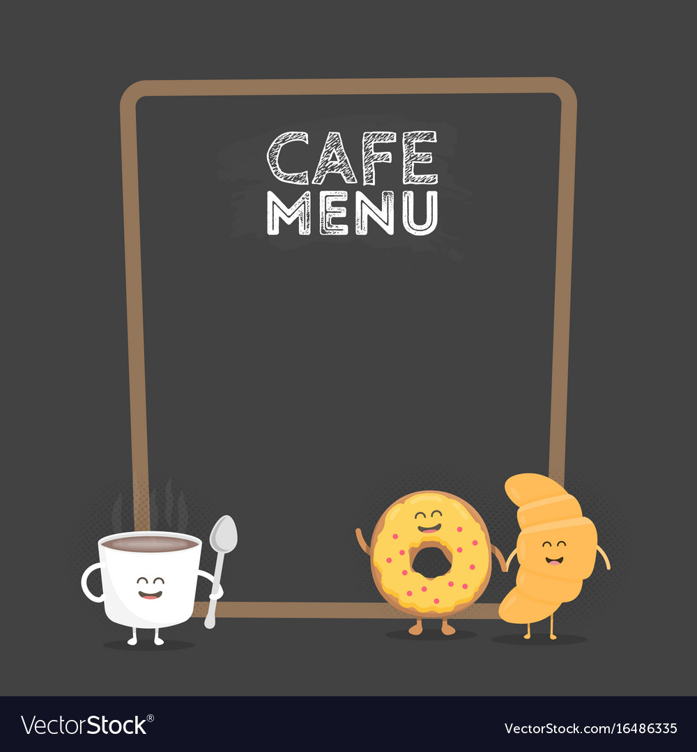 Kids restaurant menu cardboard character funny Vector Image Kids restaurant menu cardboard character funny Vector Image