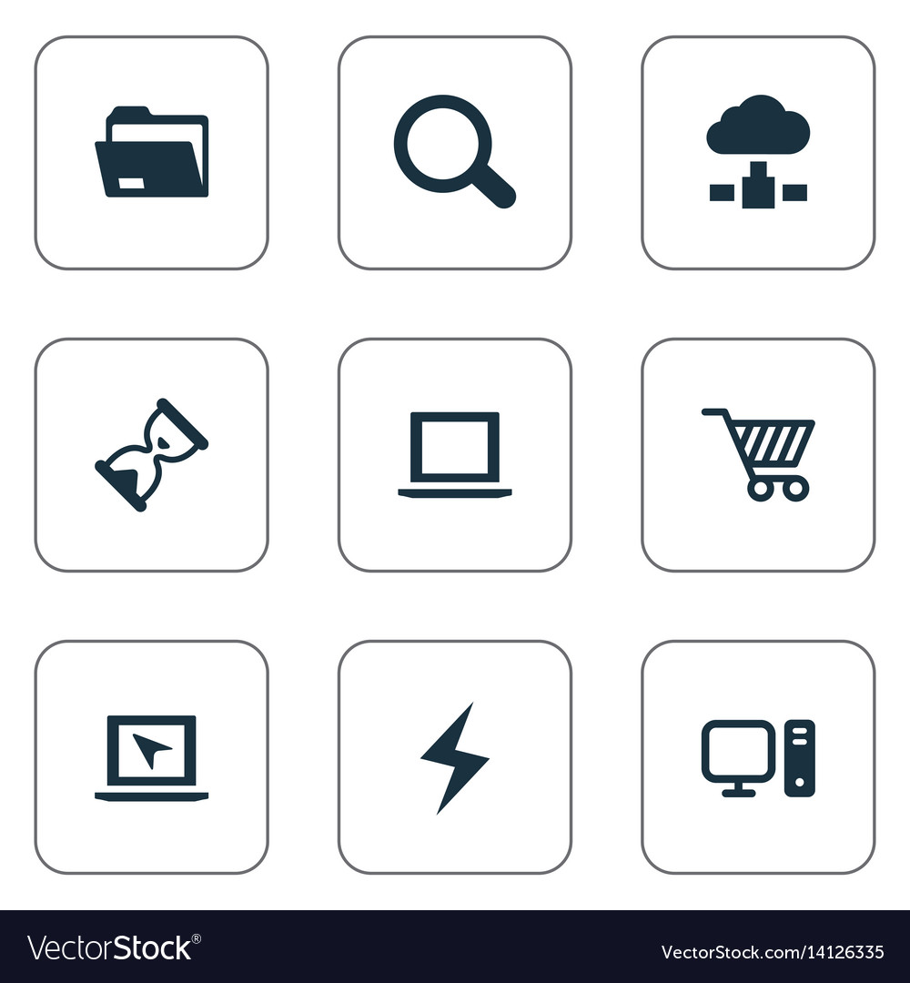 Set of simple notebook icons
