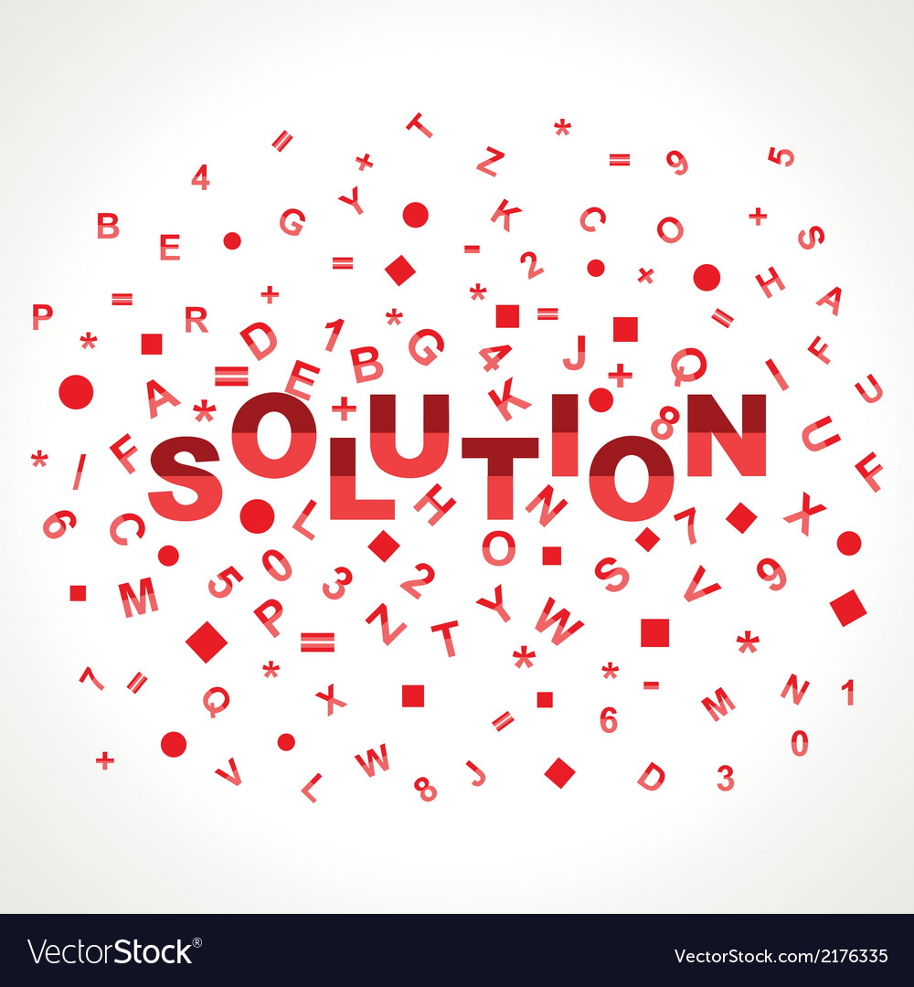 Solution Word Art - Alphabet Concept