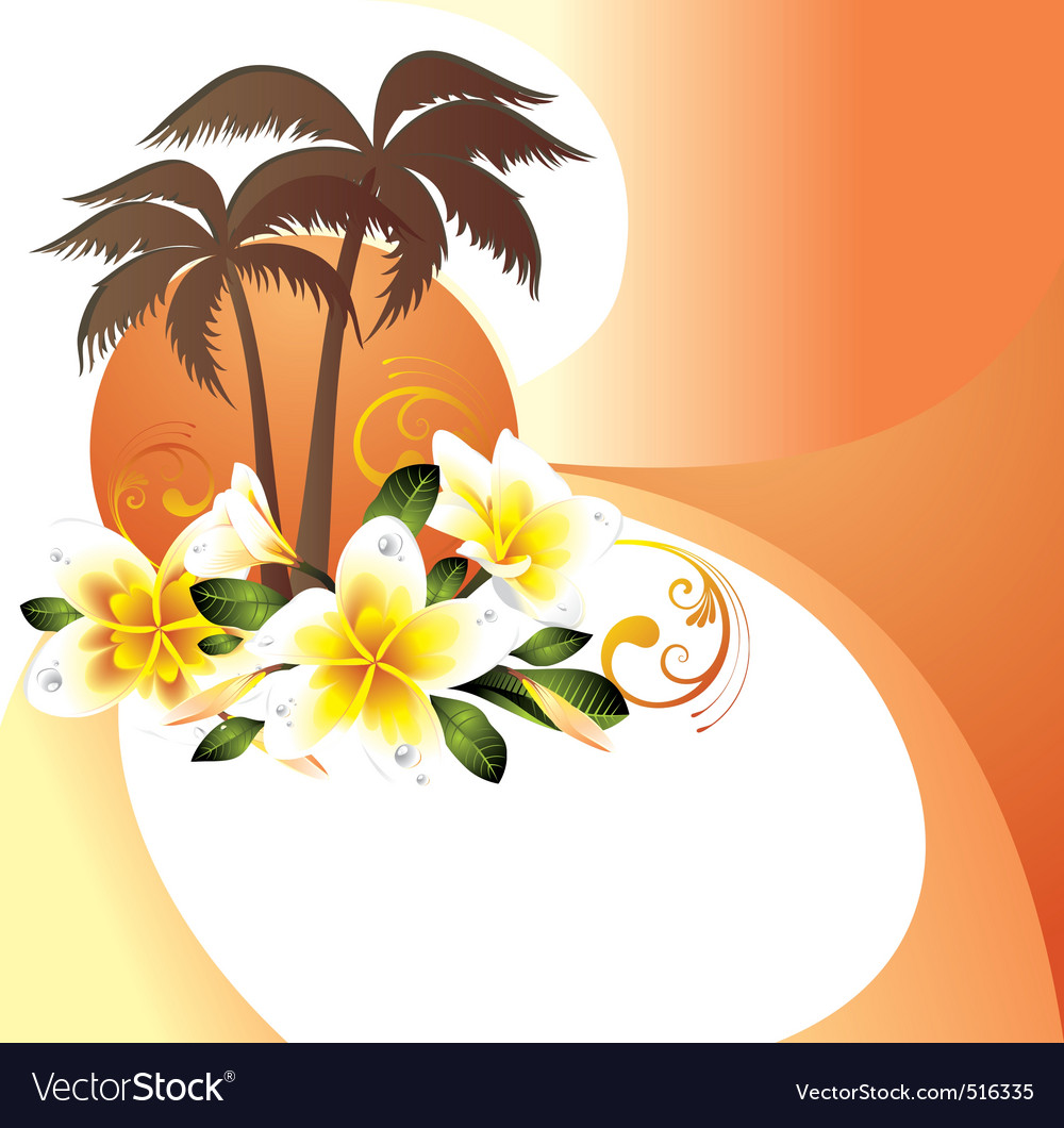 Tropical background Royalty Free Vector Image - VectorStock