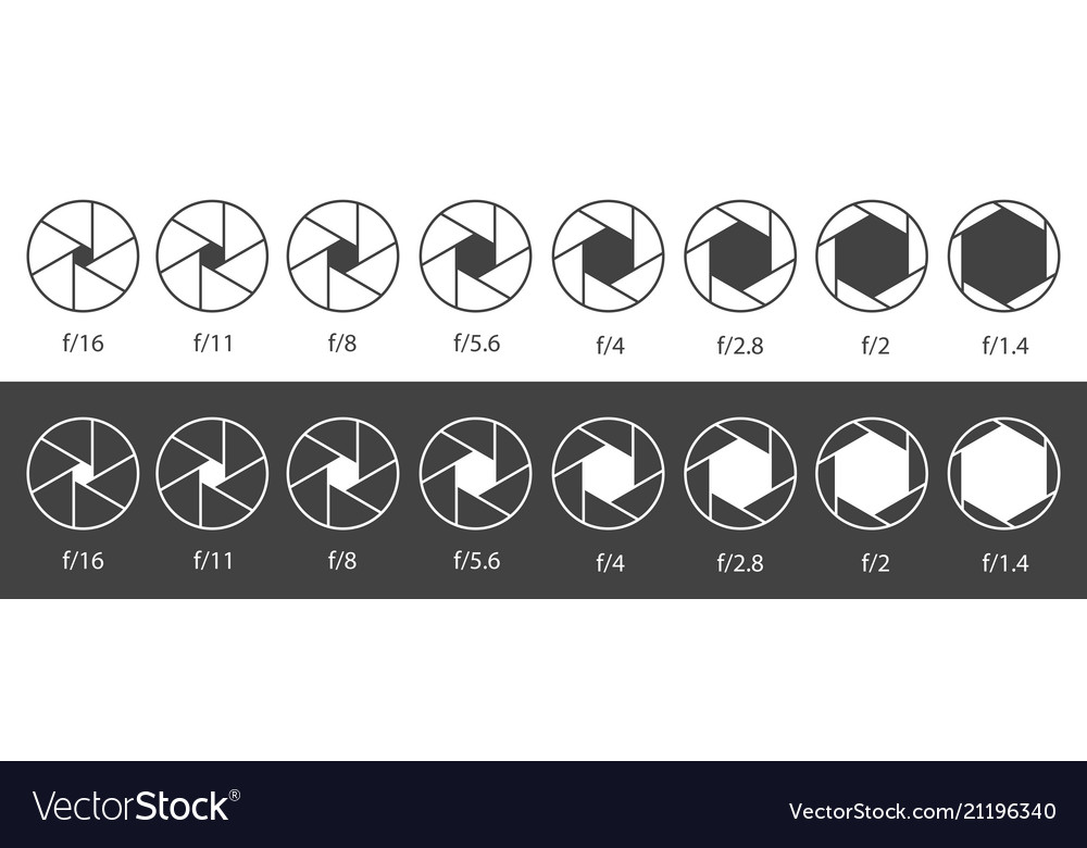 Creative of camera shutter Royalty Free Vector Image