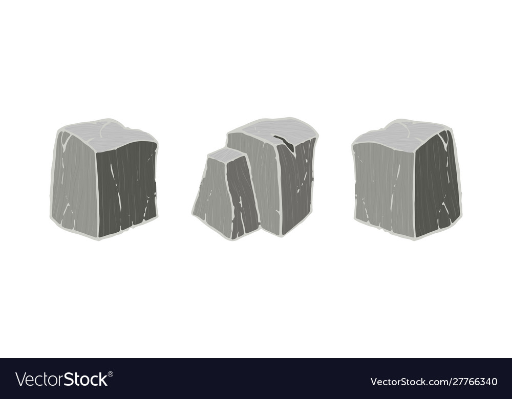 Cube shape stone set
