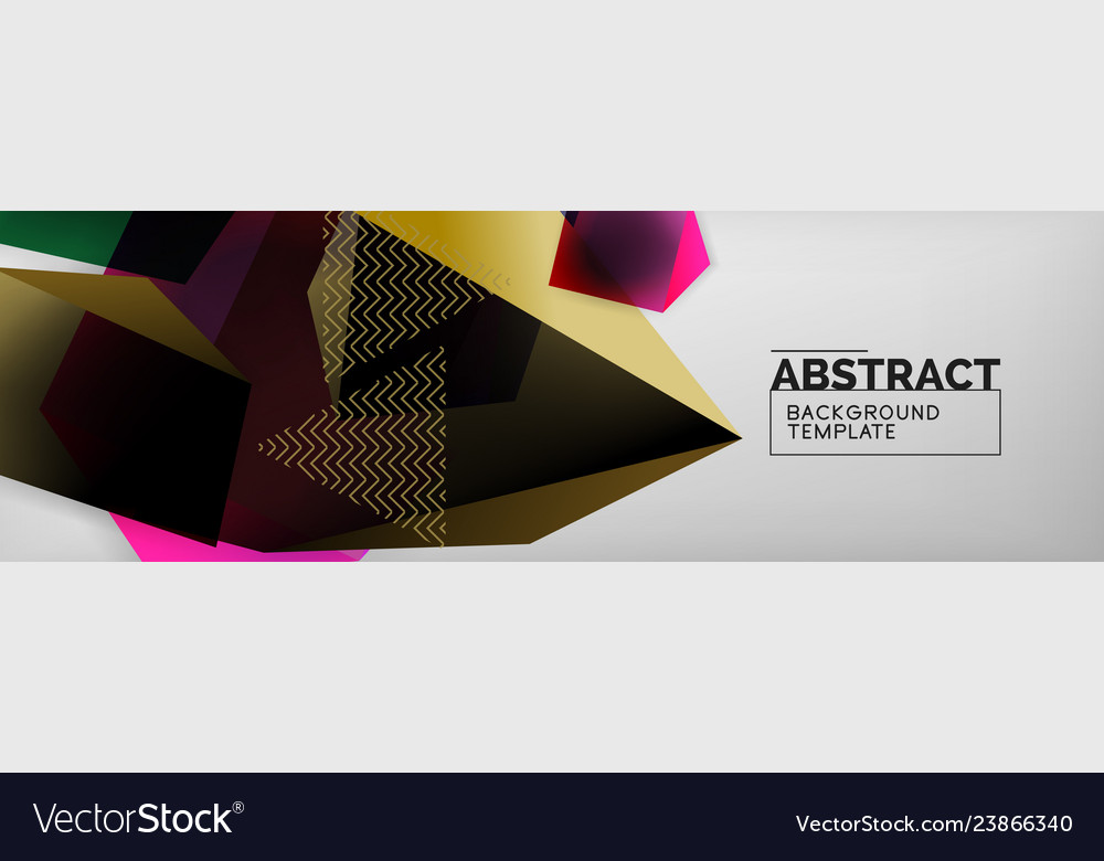 Dark 3d triangular low poly shapes abstract Vector Image Dark 3d triangular low poly shapes abstract
