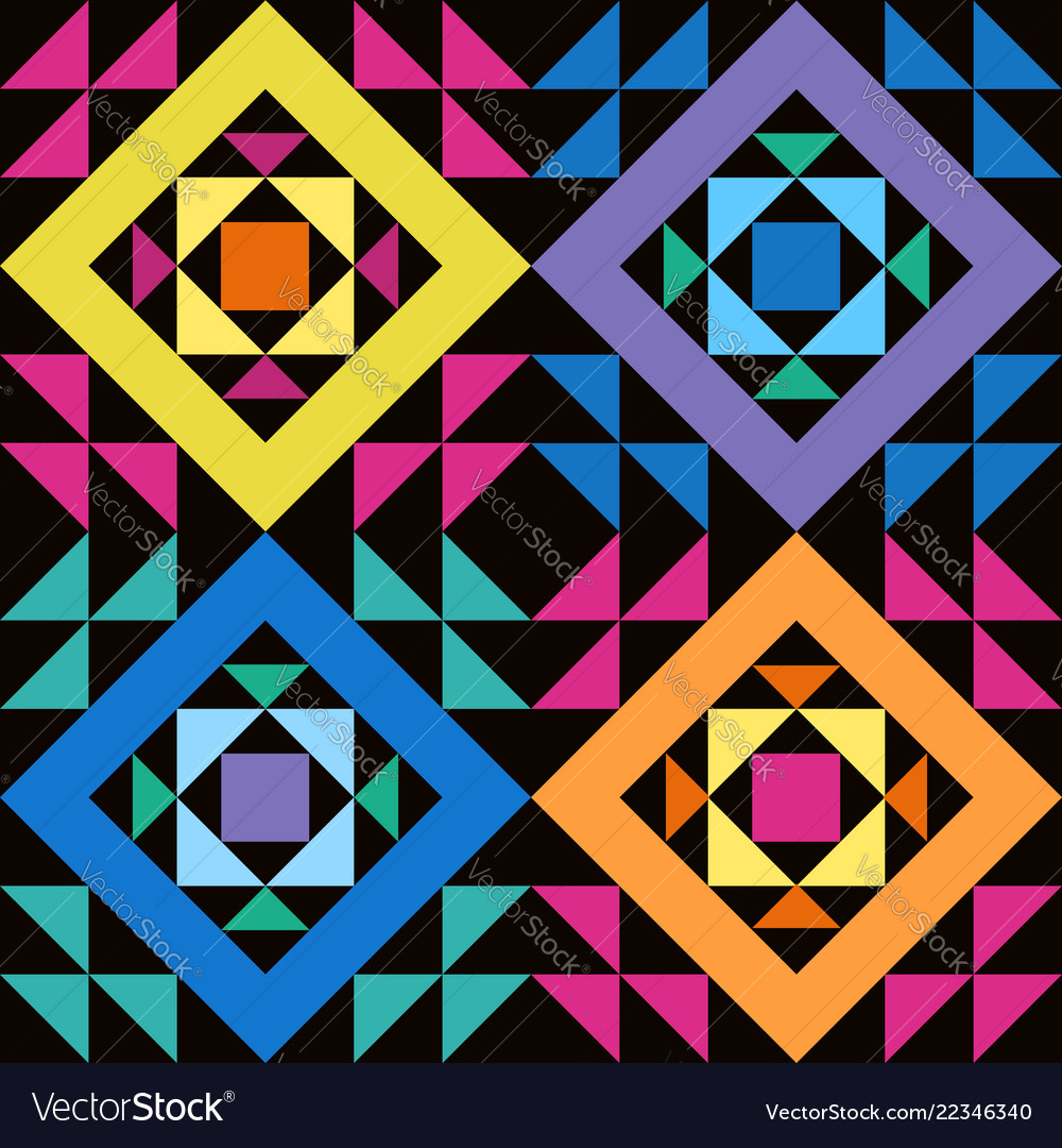 Geometric Patchwork Pattern