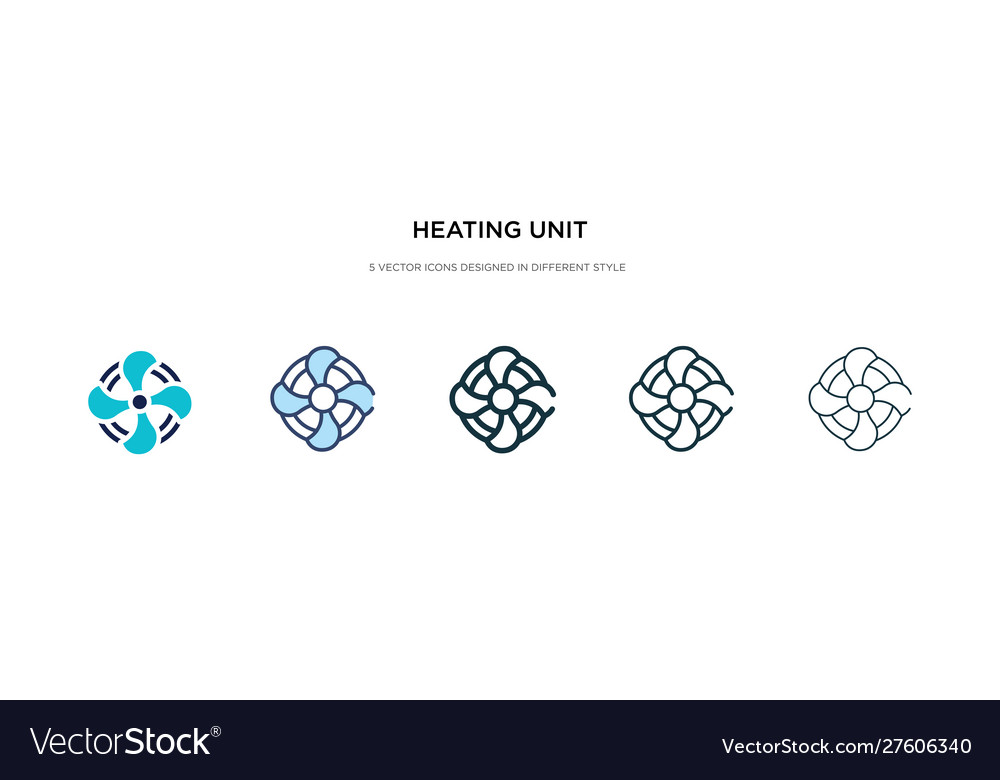 Heating Unit Icons - Multiple Styles
