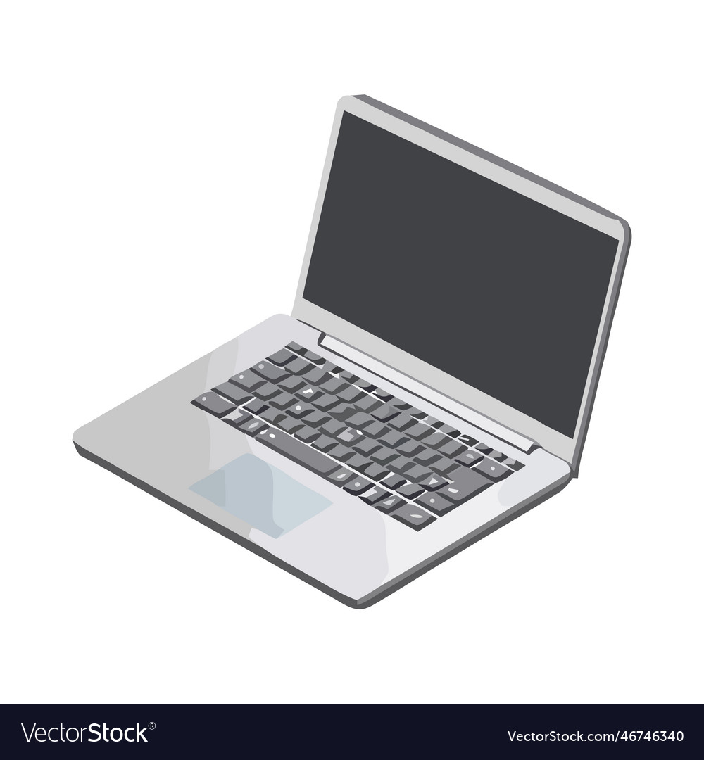 Modern technology connects laptop Royalty Free Vector Image