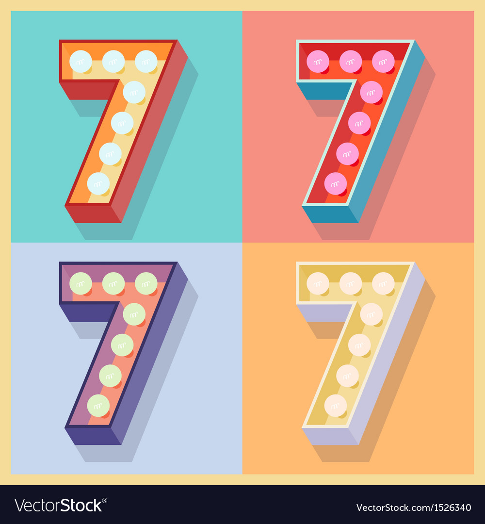 Number 7 Royalty Free Vector Image Vectorstock Number 7 Royalty Free Vector Image Vectorstock