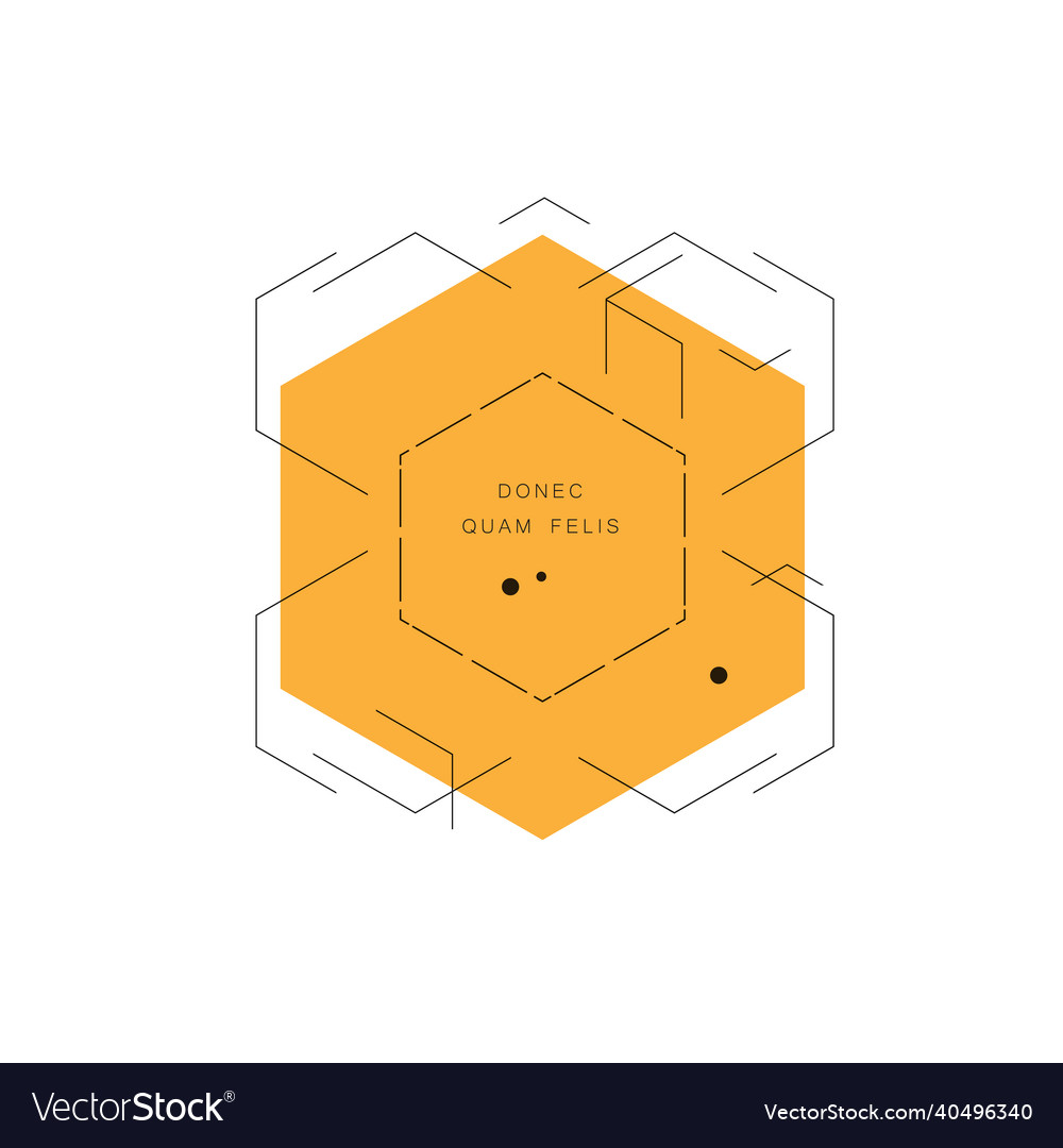 Shape of hexagon style design abstract