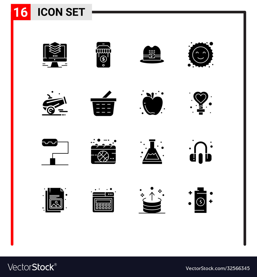 16 creative icons modern signs and symbols