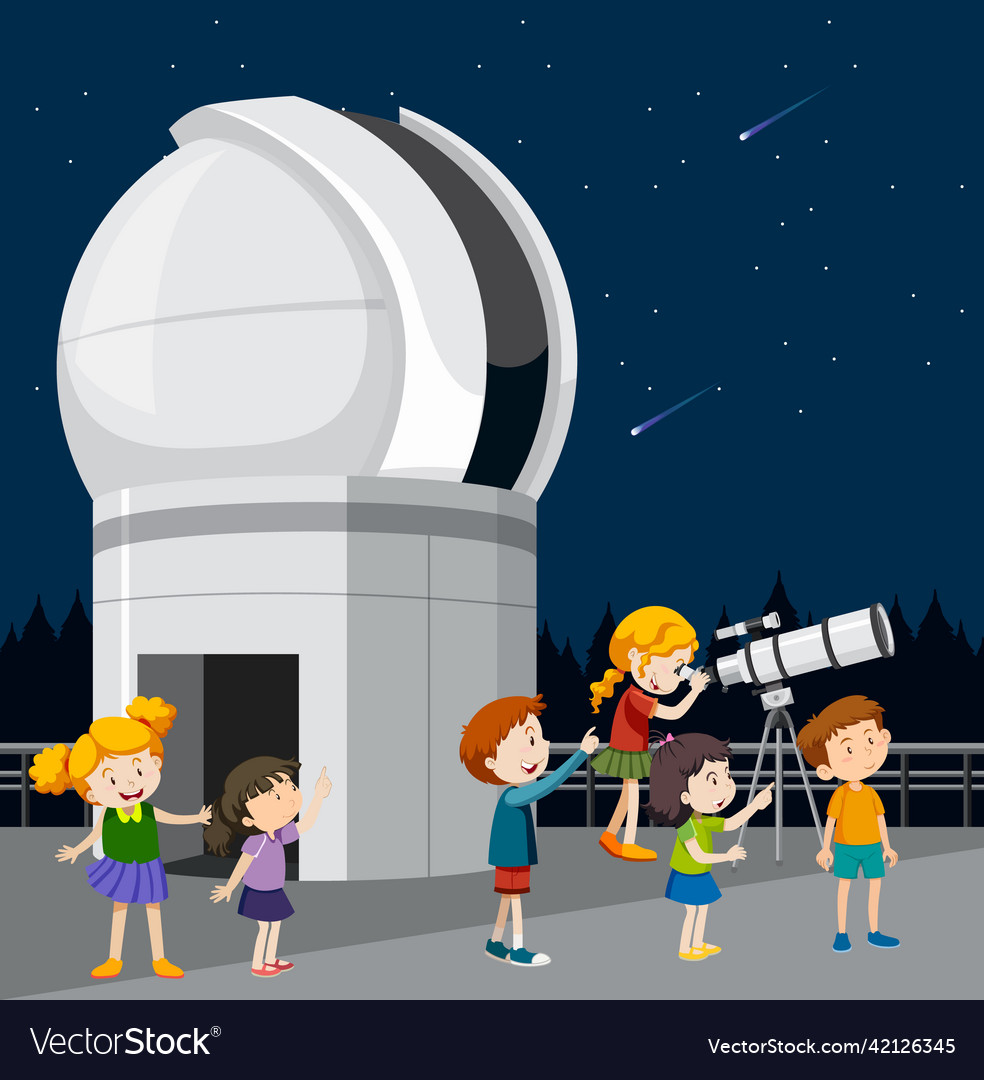 Astronomie Thema mit Kindern Blick auf Sterne