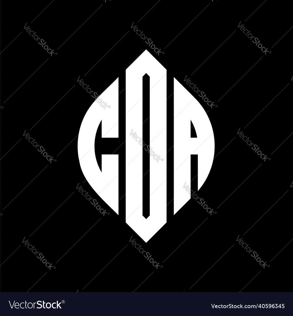 Cda circle letter logo design