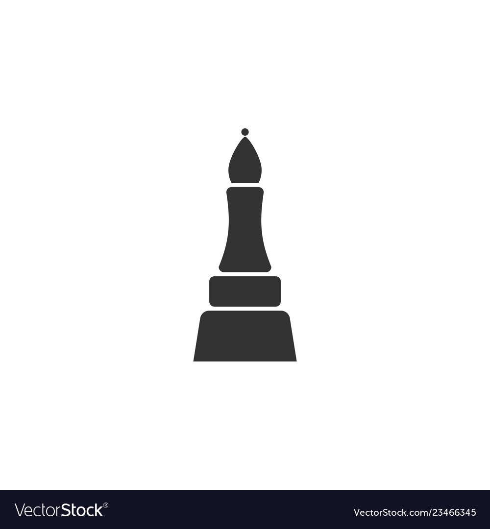 Chess icon flat Royalty Free Vector Image - VectorStock