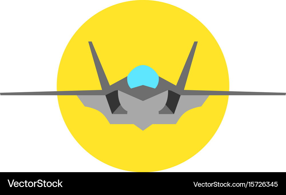 Fighter jet icon Royalty Free Vector Image - VectorStock