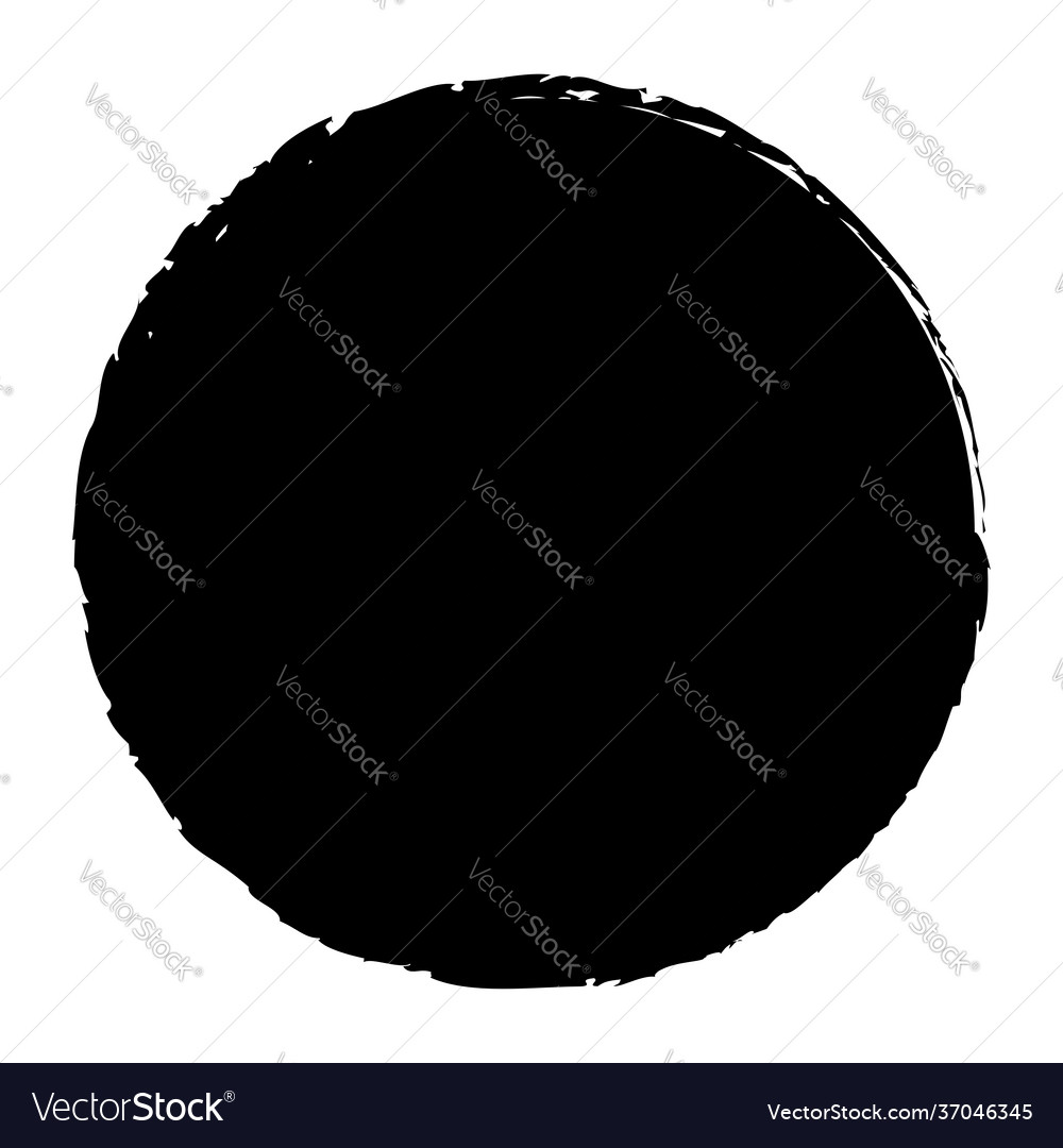 Grungy circle blob blotch vector image Grungy circle blob blotch
