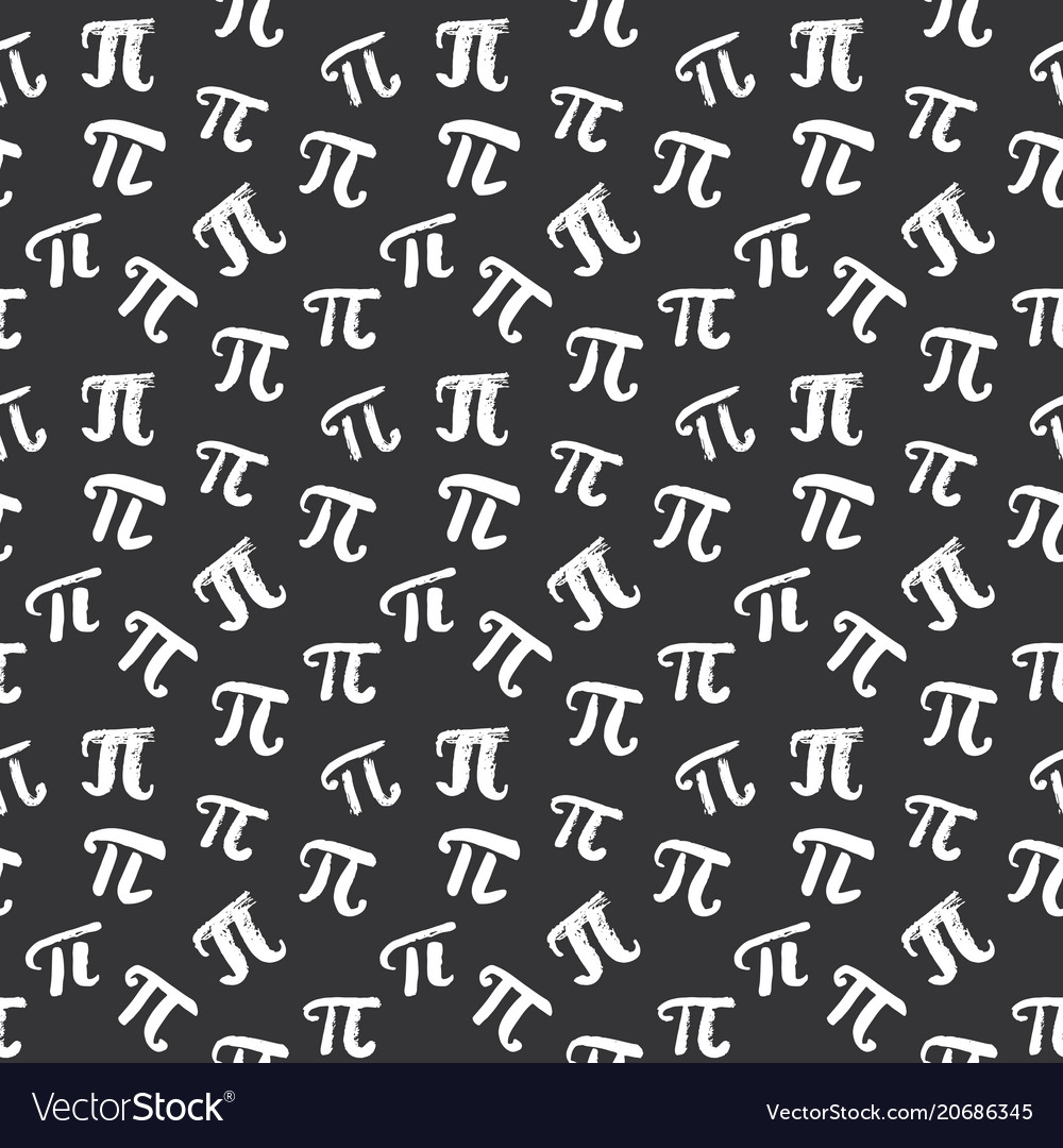 Hand Drawn Pi Symbol Pattern