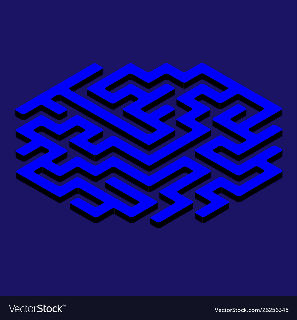 Labyrinth maze game vector image Labyrinth maze game