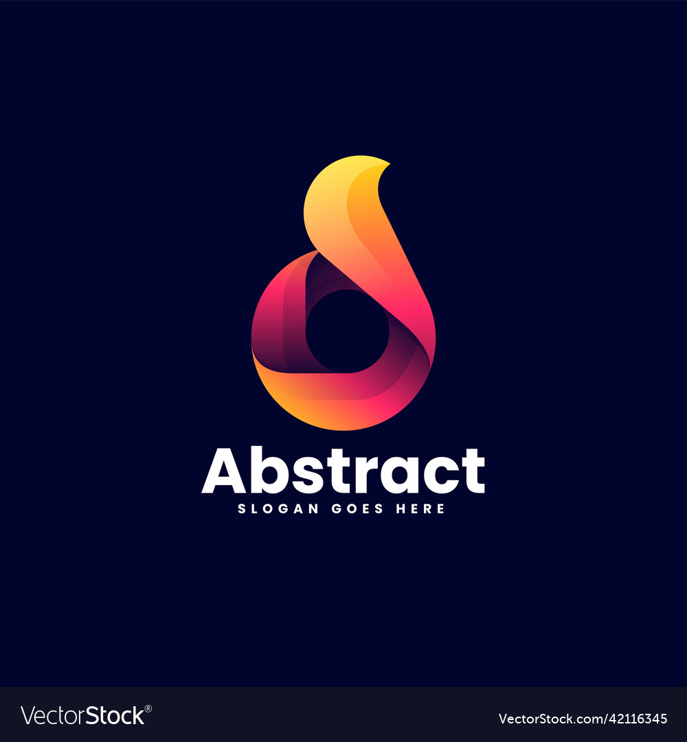 Logo abstract gradient colorful style