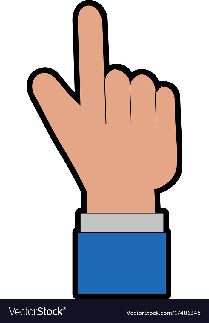 Pointer hand index isolated icon