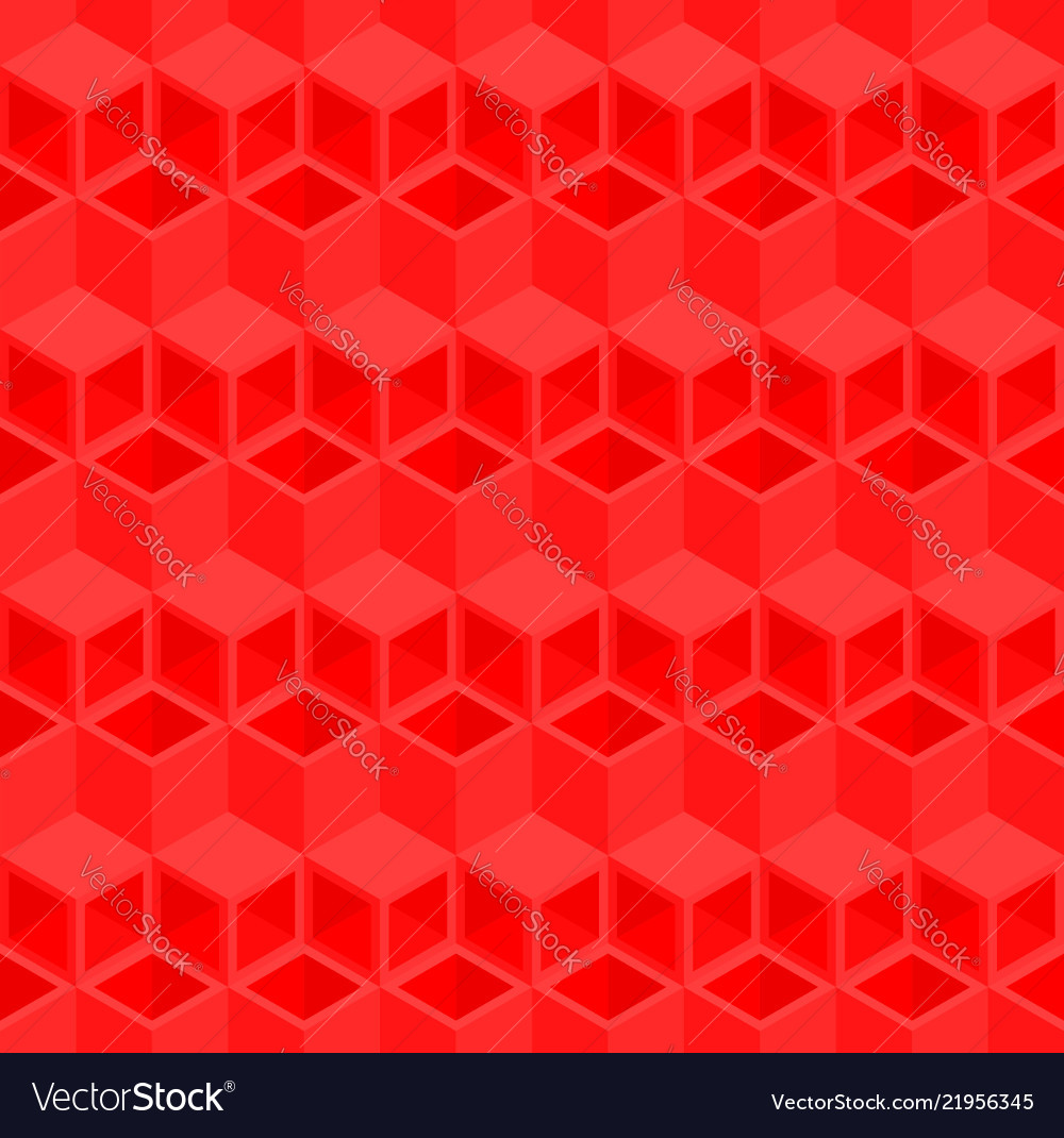 Red cubes pattern seamless background Vector Image Red cubes pattern seamless background