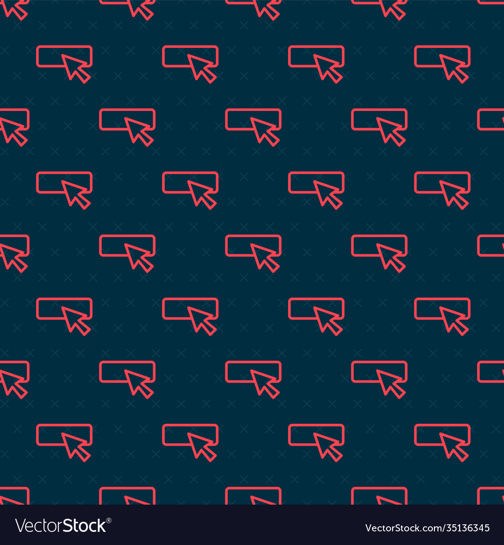 Red line ui or ux design icon isolated seamless vector image Red line ui or ux design icon isolated seamless