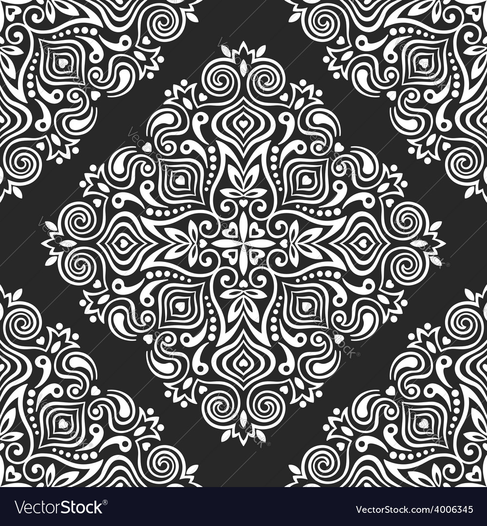 Seamless background with abstract ethnic pattern