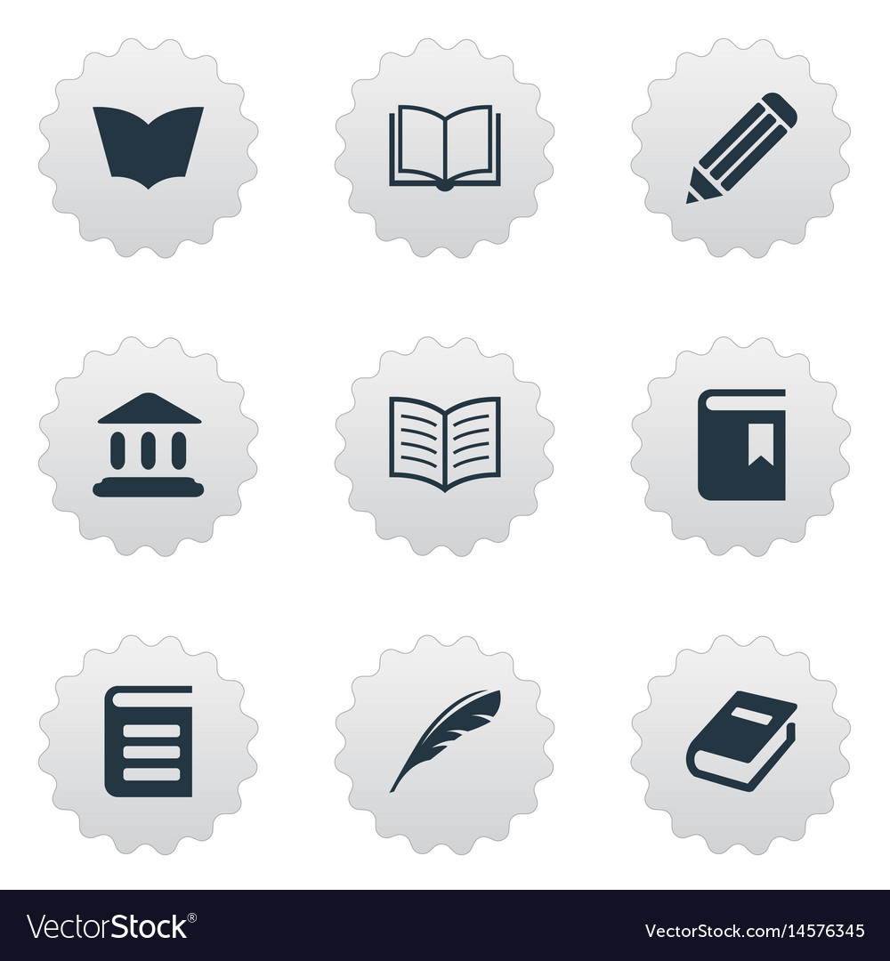 Set of simple knowledge icons