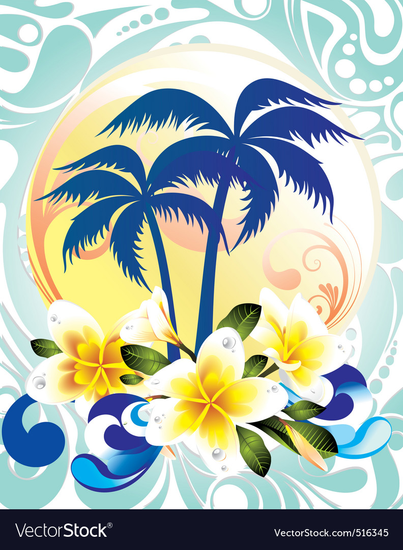 Summer tropical Royalty Free Vector Image - VectorStock