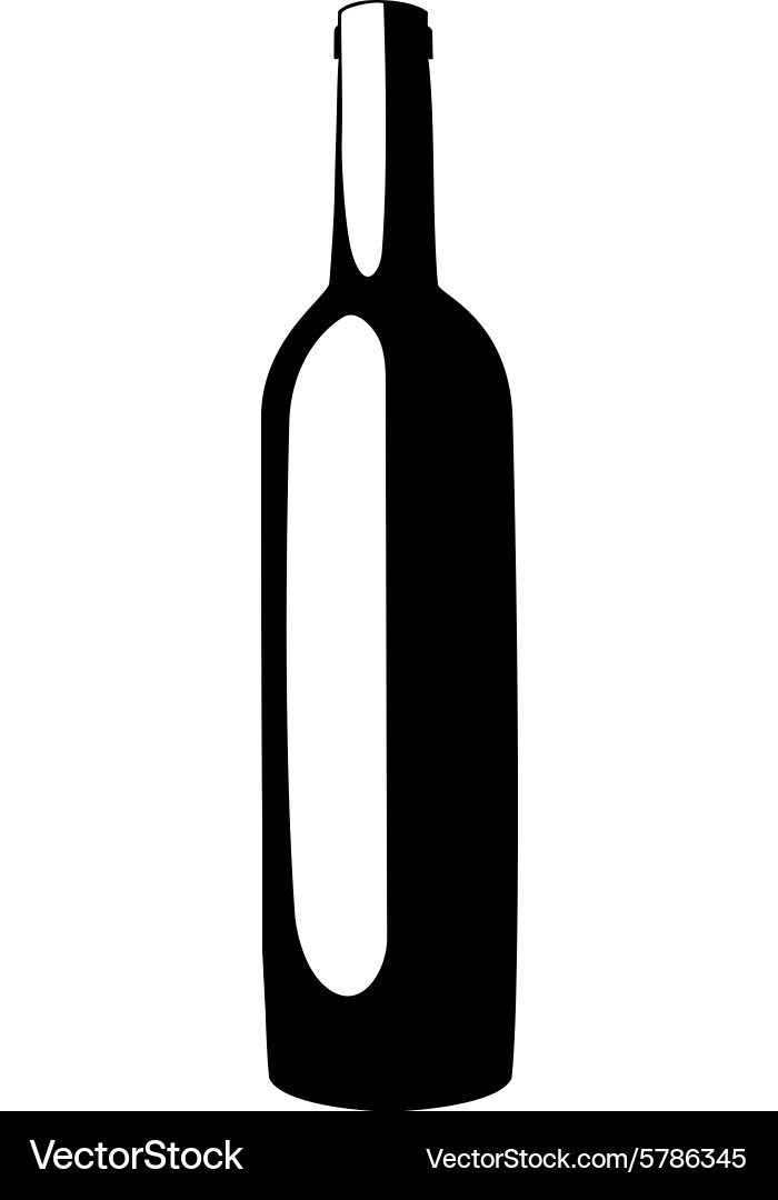 Wine bottle Royalty Free Vector Image - VectorStock