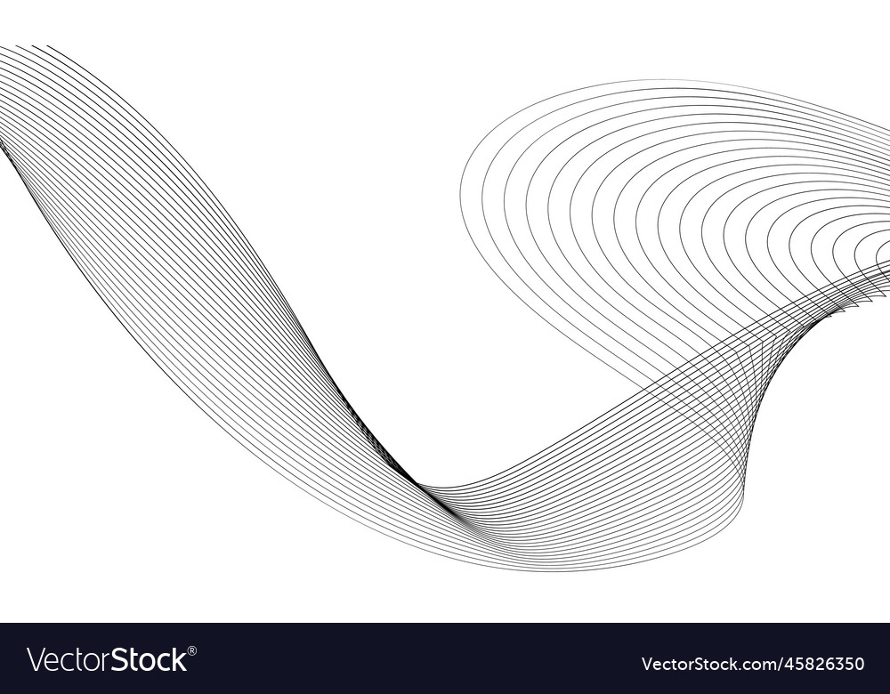 Abstract wave element for design digital