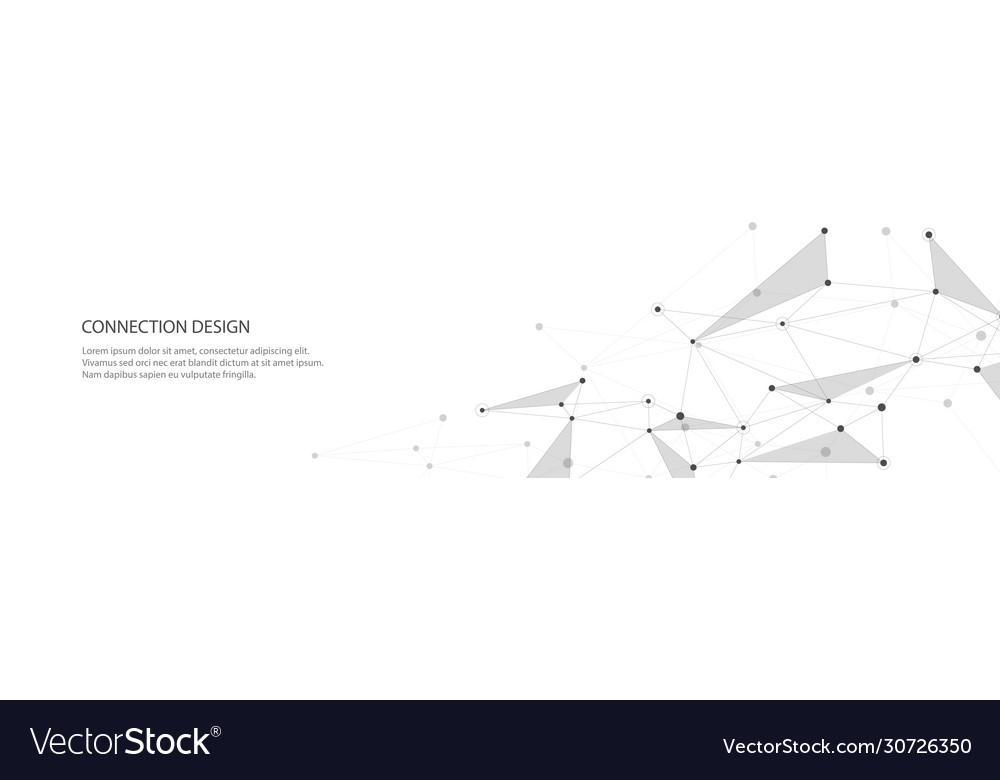 Banner design global connection with lines