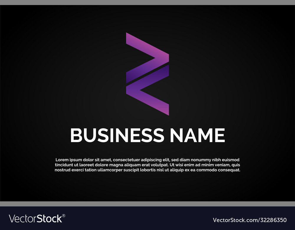 Coding logo template letter z