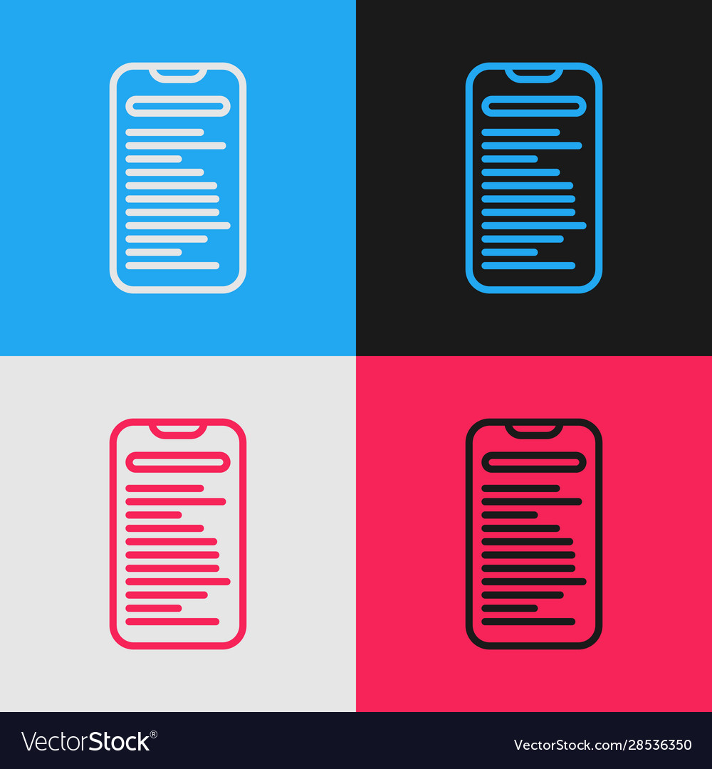 Color line computer api interface icon isolated vector image Color line computer api interface icon isolated