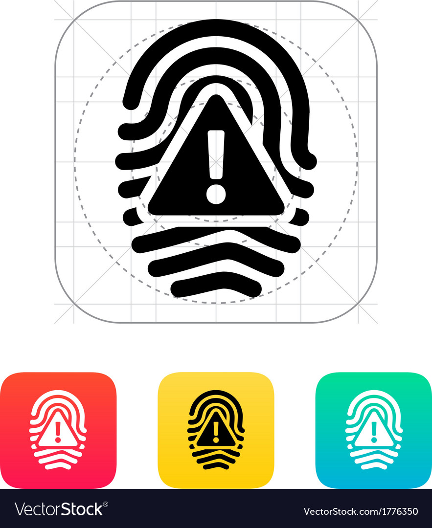 Fingerprint Scan Failure Icon