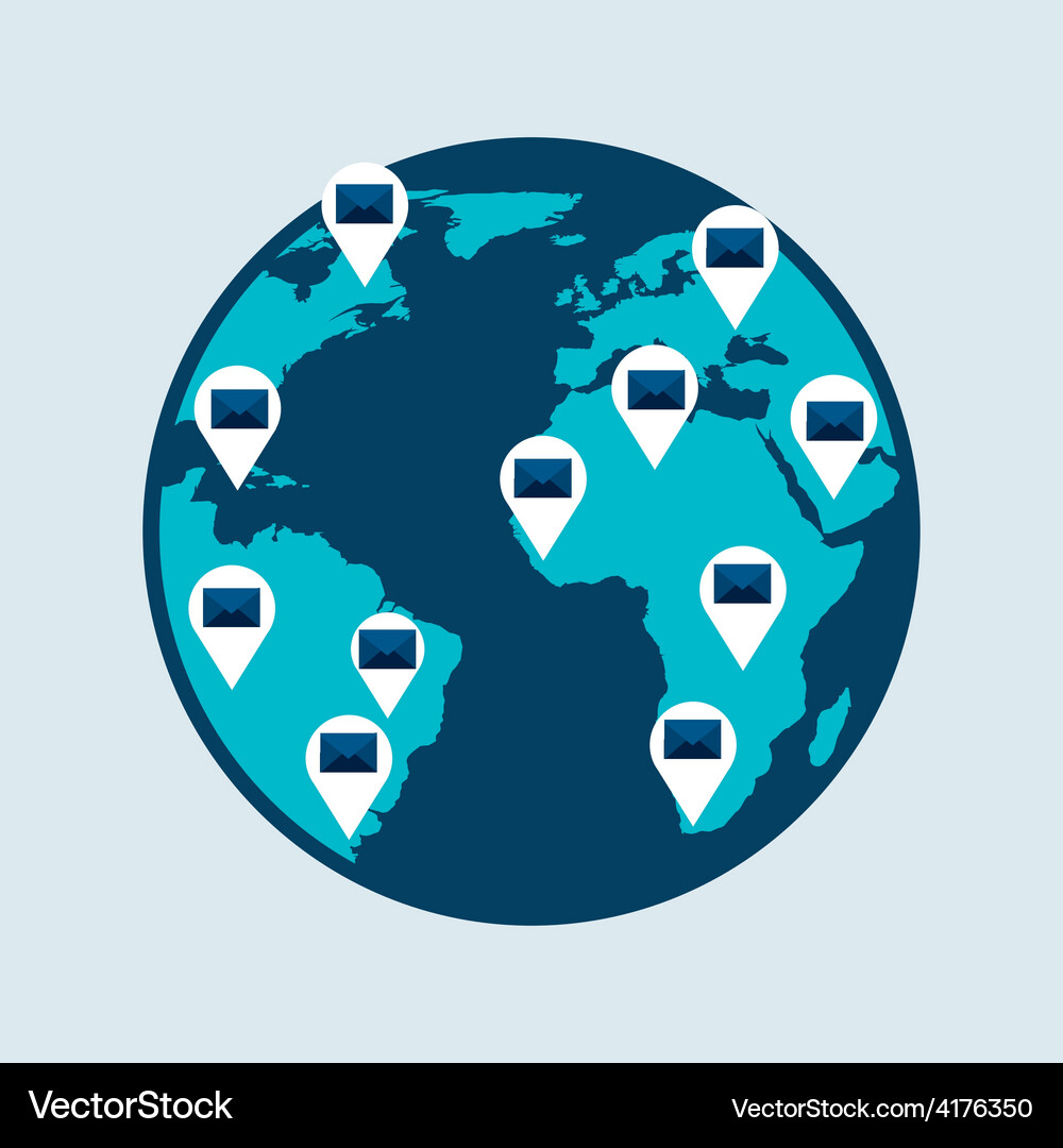 Mail concept Royalty Free Vector Image - VectorStock
