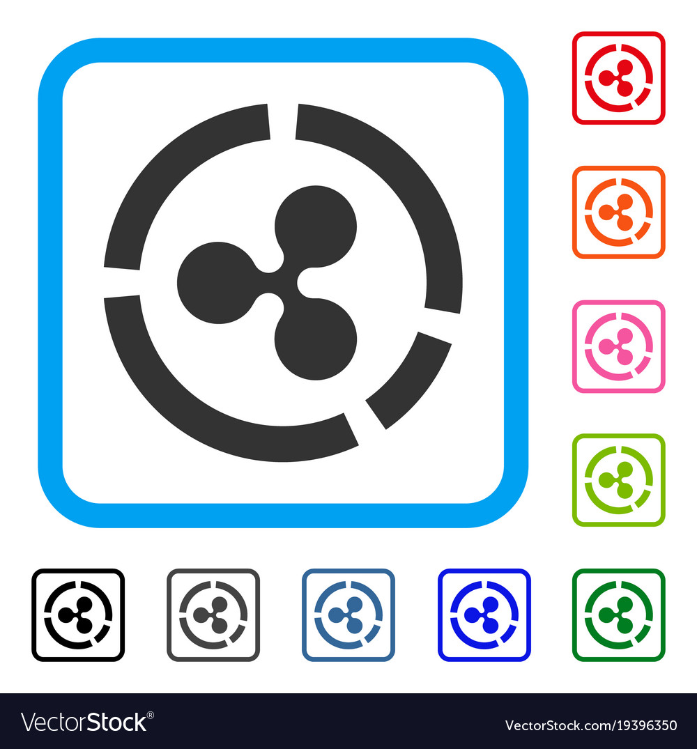 Ripple Diagramm gerahmt Icon