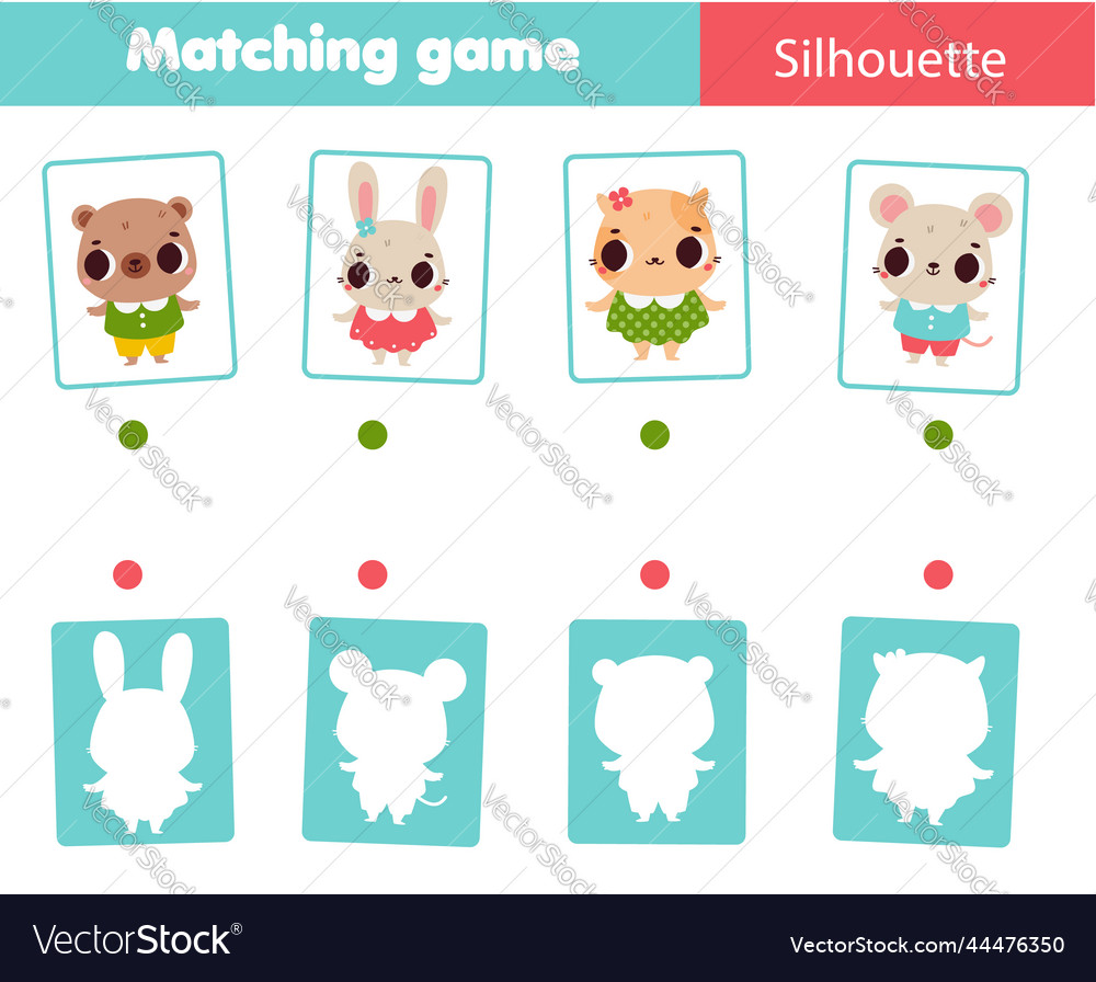 Shadow matching game match objects