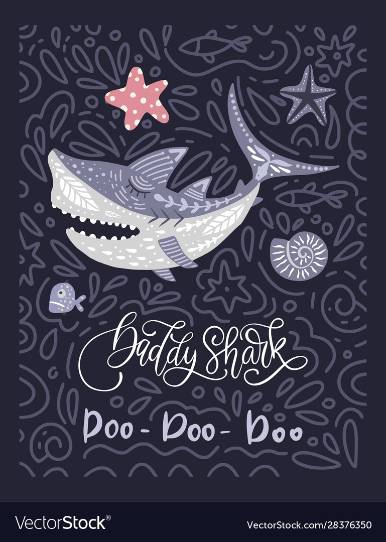 Shark animal card