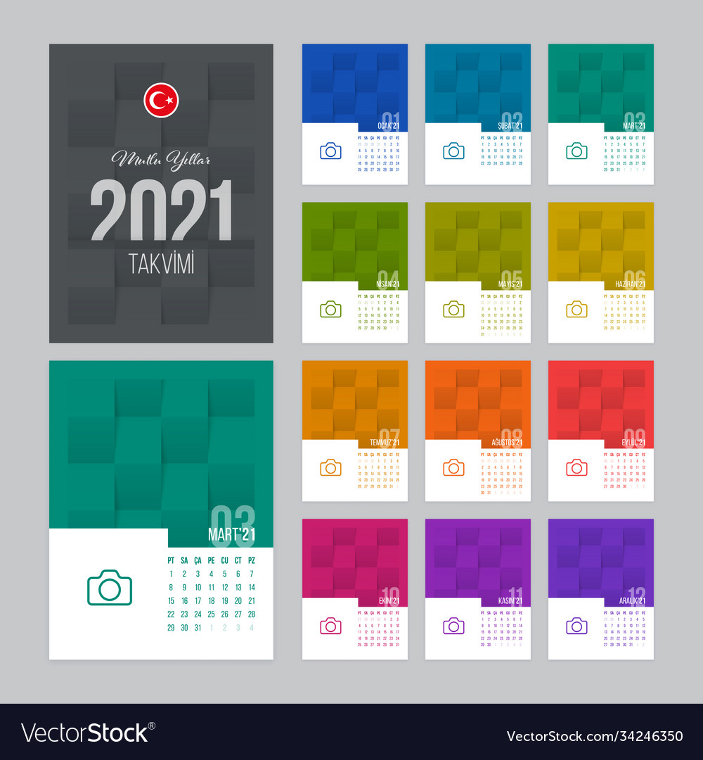 Türkischer Kalender 2021 Design