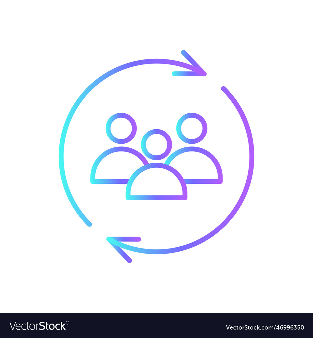 Update team business people icon with blue Vector Image