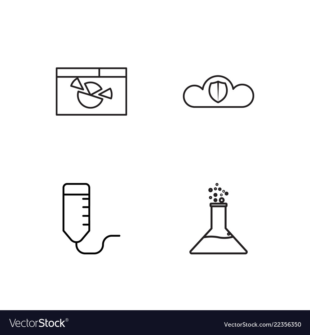 Web simple outlined icons set