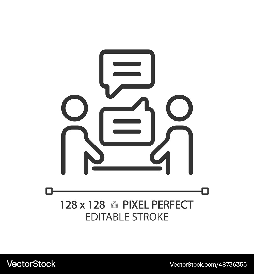 2d customizable thin linear black communication Vector Image