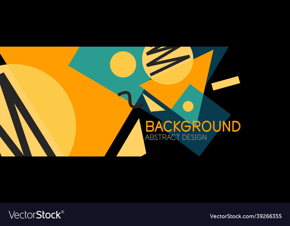 Abstract background blocks lines triangles vector image Abstract background blocks lines triangles