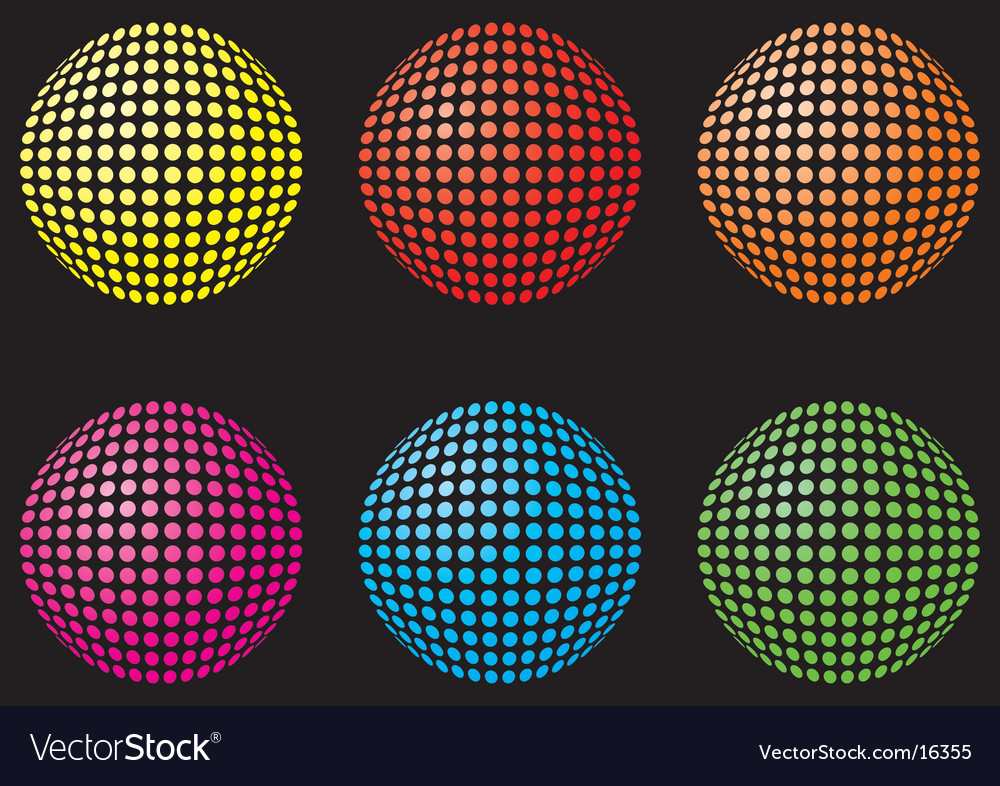 Abstract Sphere Tile Pattern