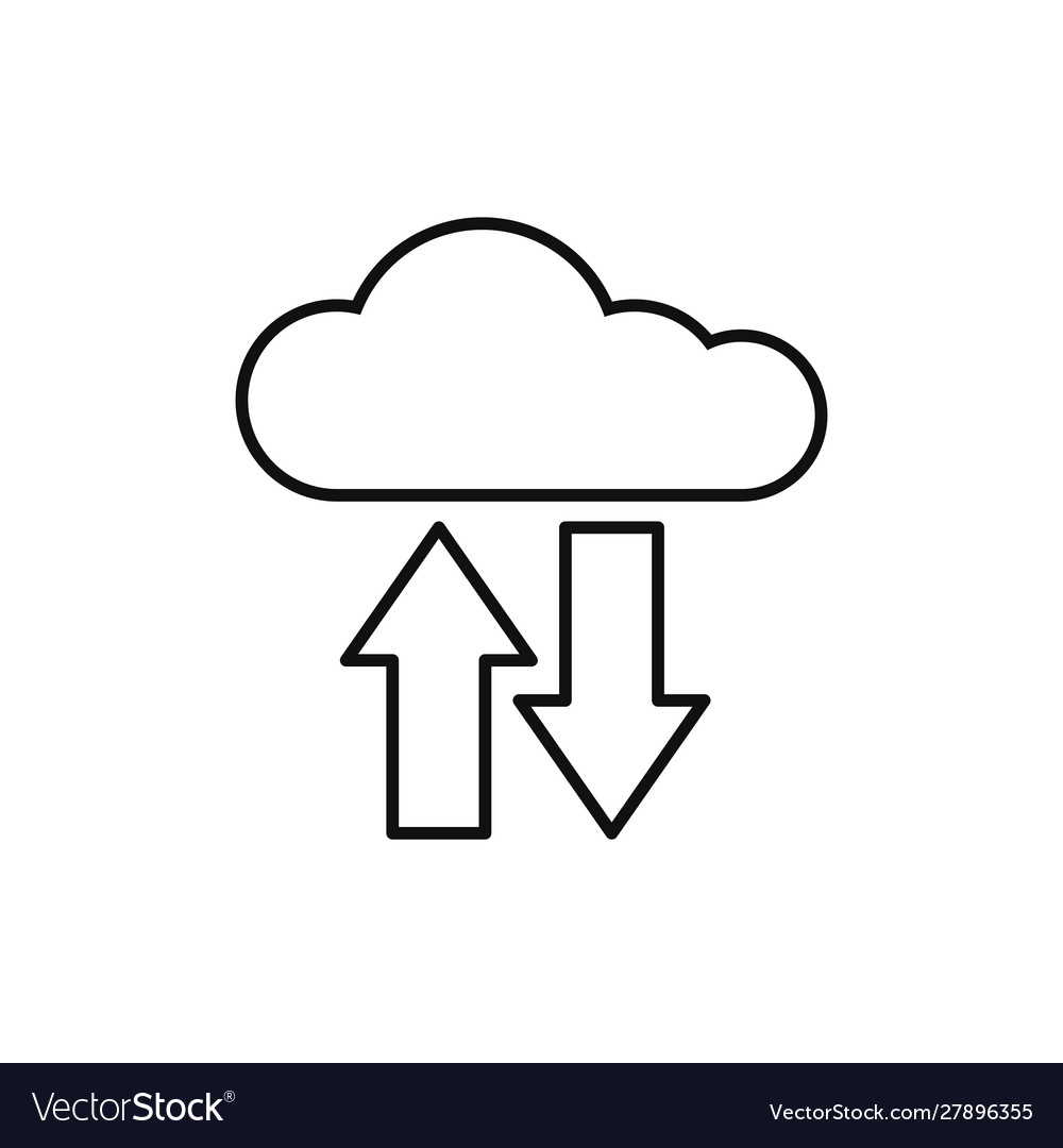 Cloud computing technology internet line style