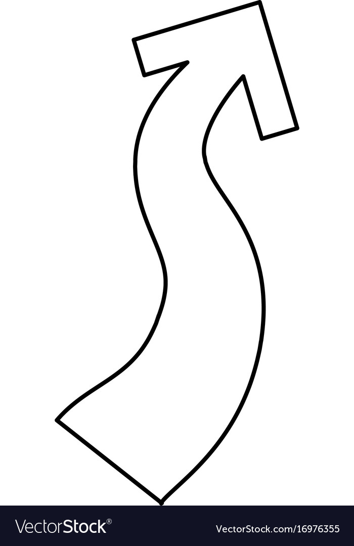 Logotype arrow curve
