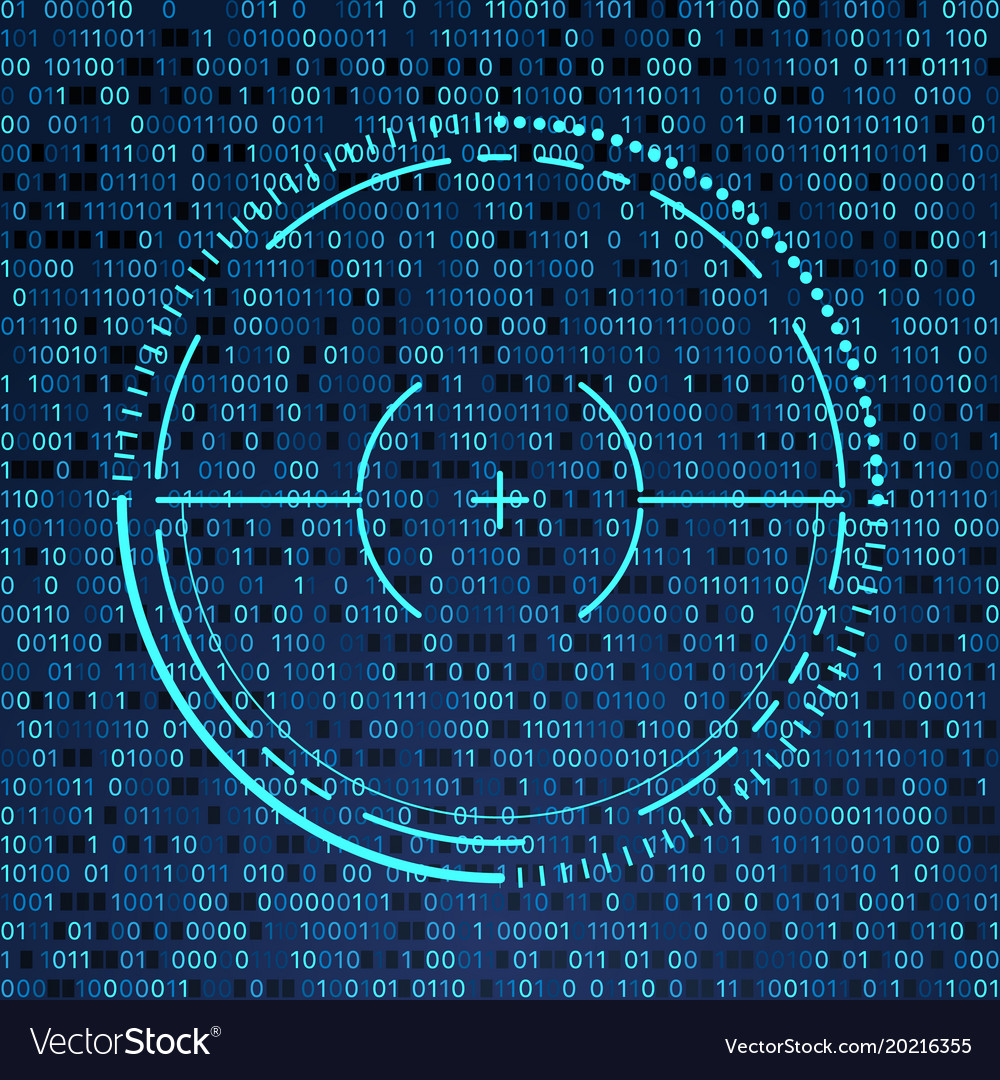 Matrix background with target