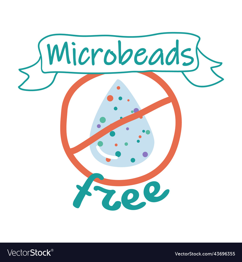 Microbeads free quality product label package