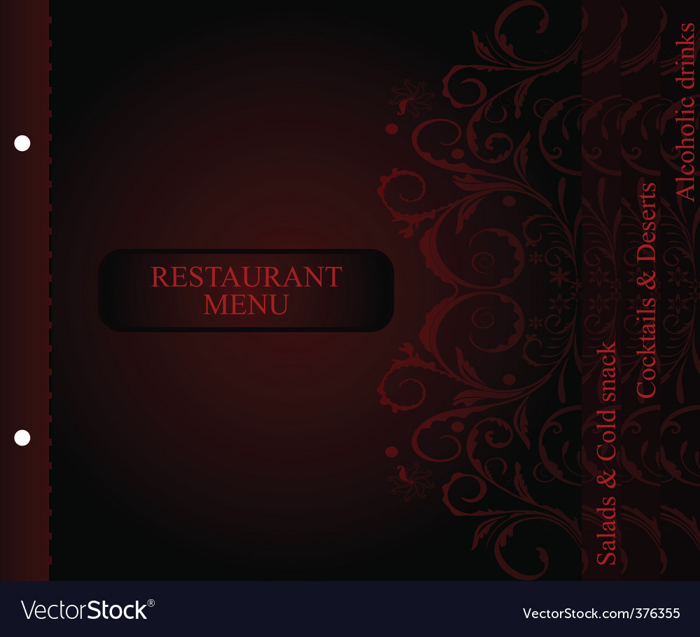 Restaurant menu Royalty Free Vector Image - VectorStock