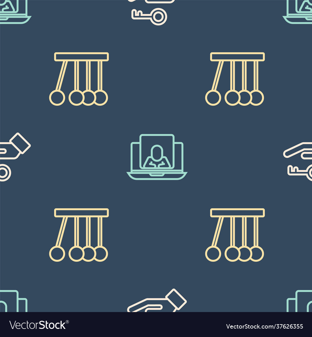 Set line solution to problem pendulum vector image Set line solution to problem pendulum