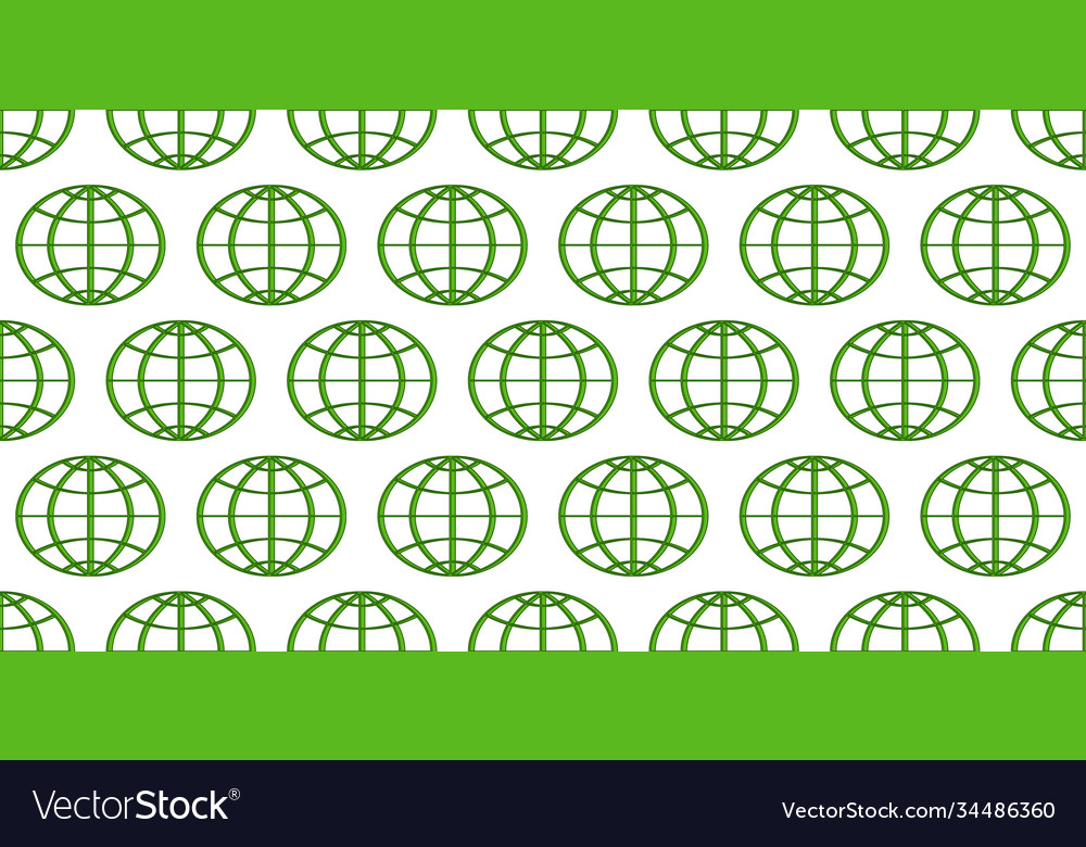 Abstract contour globe pattern